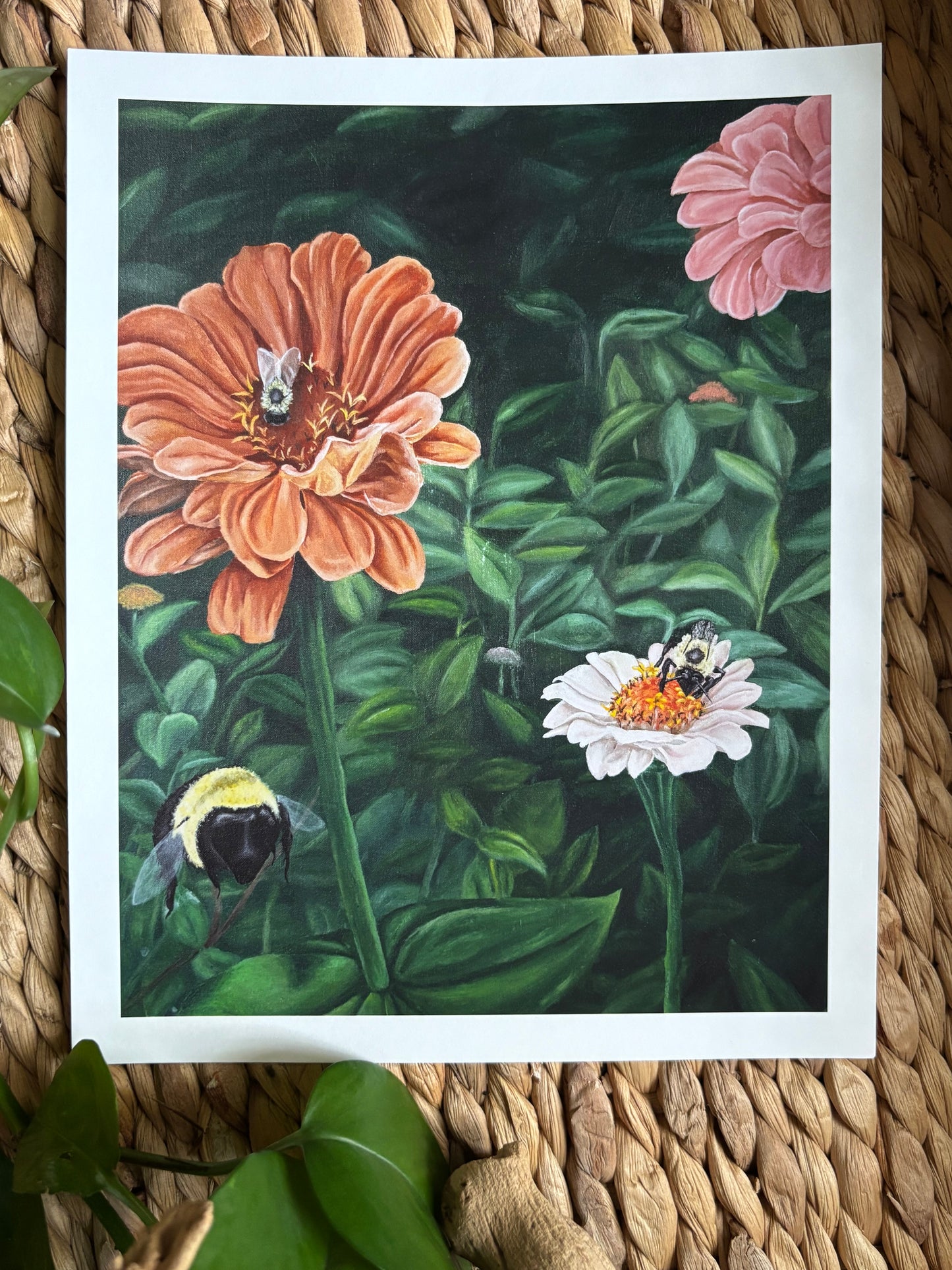 Zinnia Garden Print