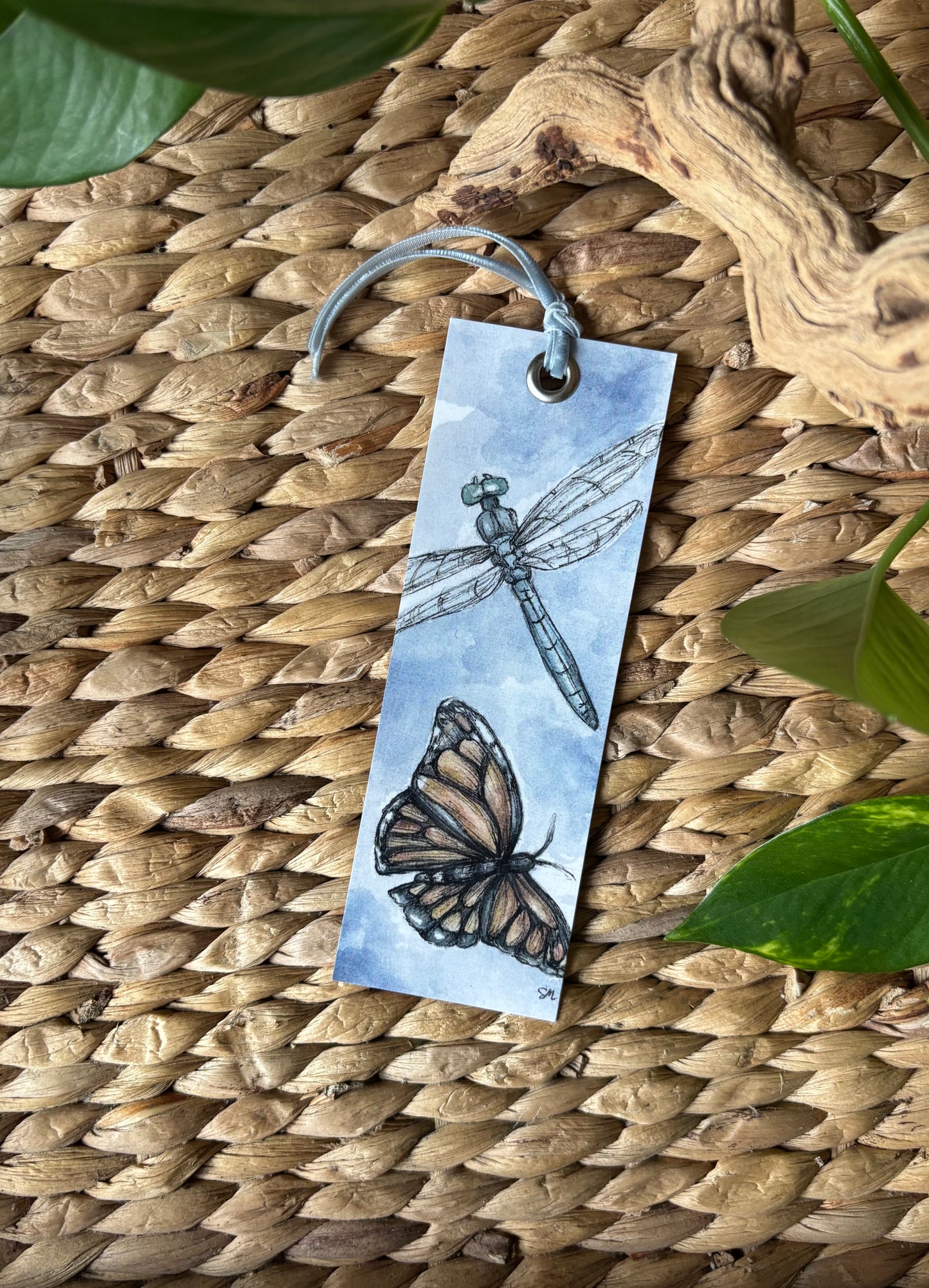 Dragonfly & Butterfly Bookmark