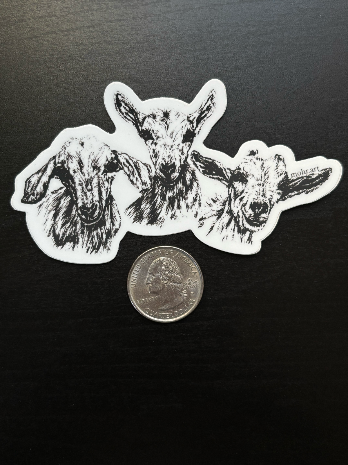 Goat Trio Sticker