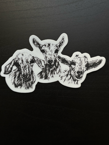 Goat Trio Sticker