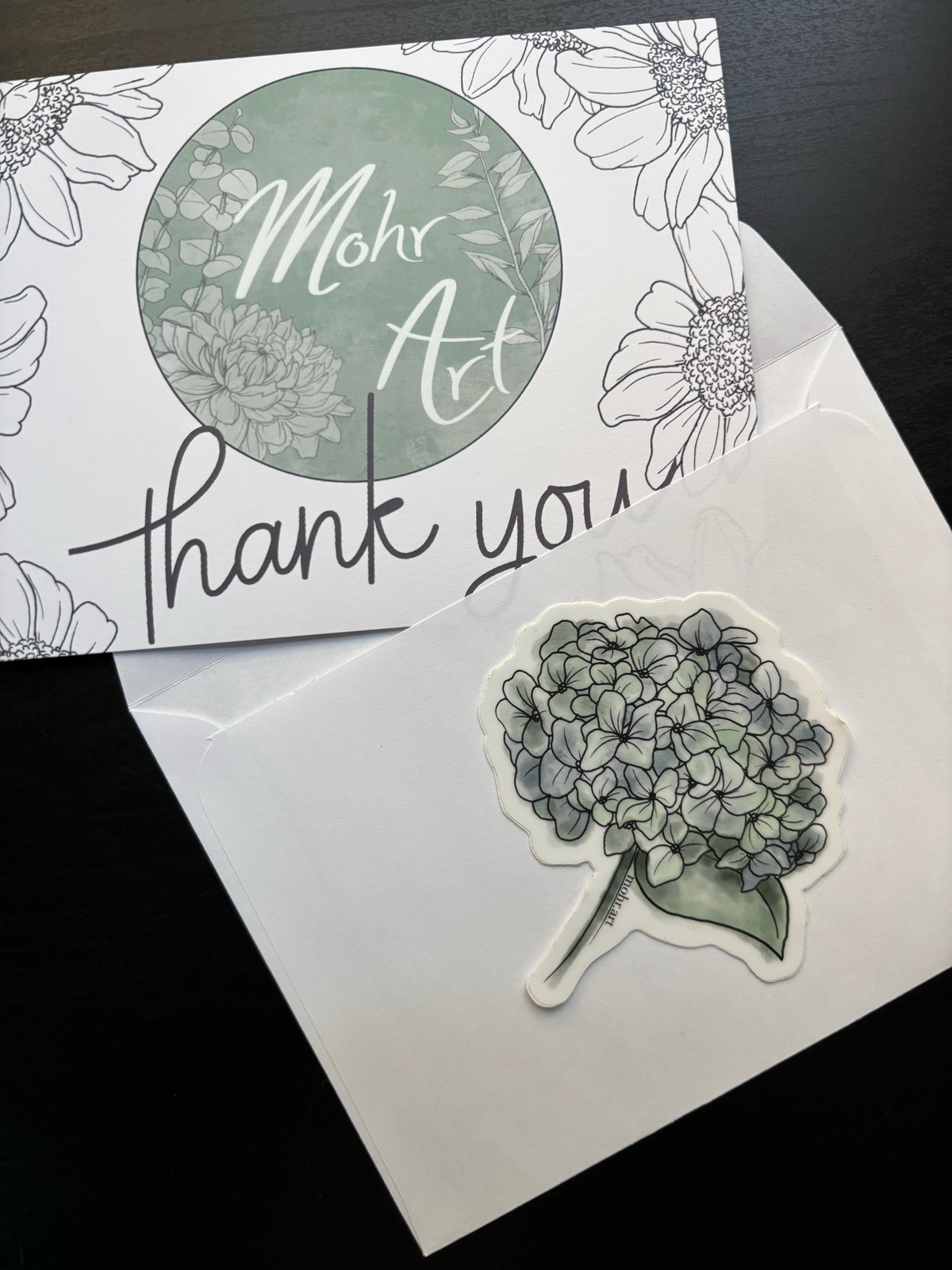 Hydrangea Sticker