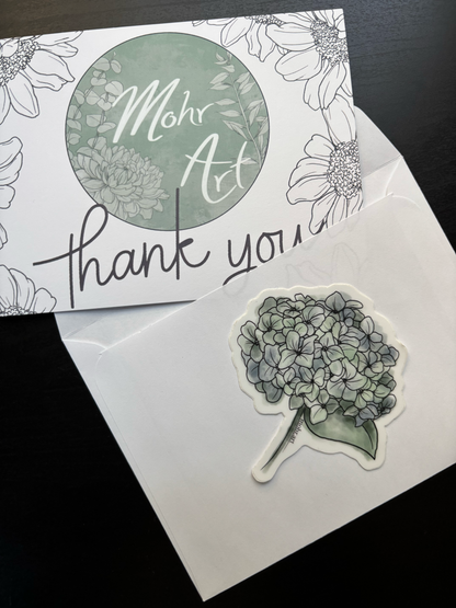 Hydrangea Sticker