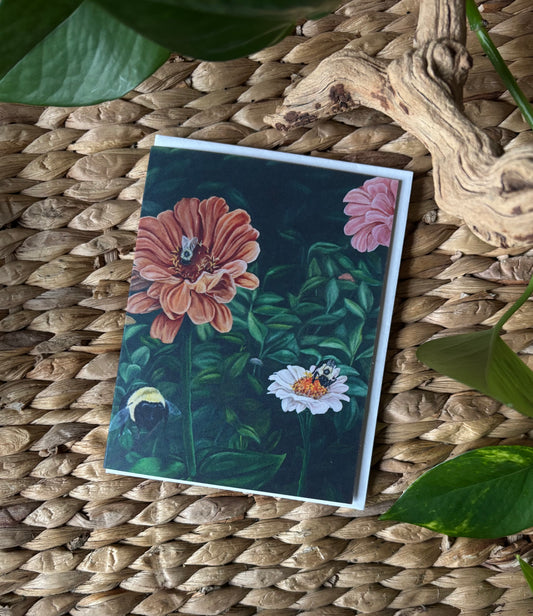 Handpainted Notecard-Pollination